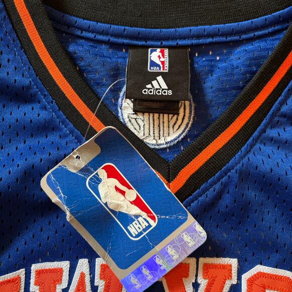 Adidas Carmelo Anthony New York Knicks #7 Basketball Jersey Blue 60 3XL *FLAW* - Picture 6 of 13